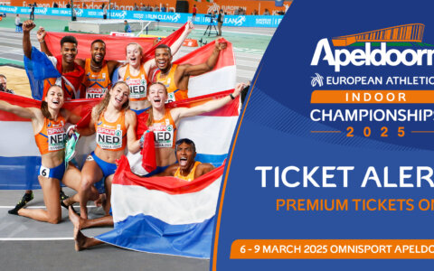 Ticketverkoop EK Indoor in Apeldoorn 2025 geopend!