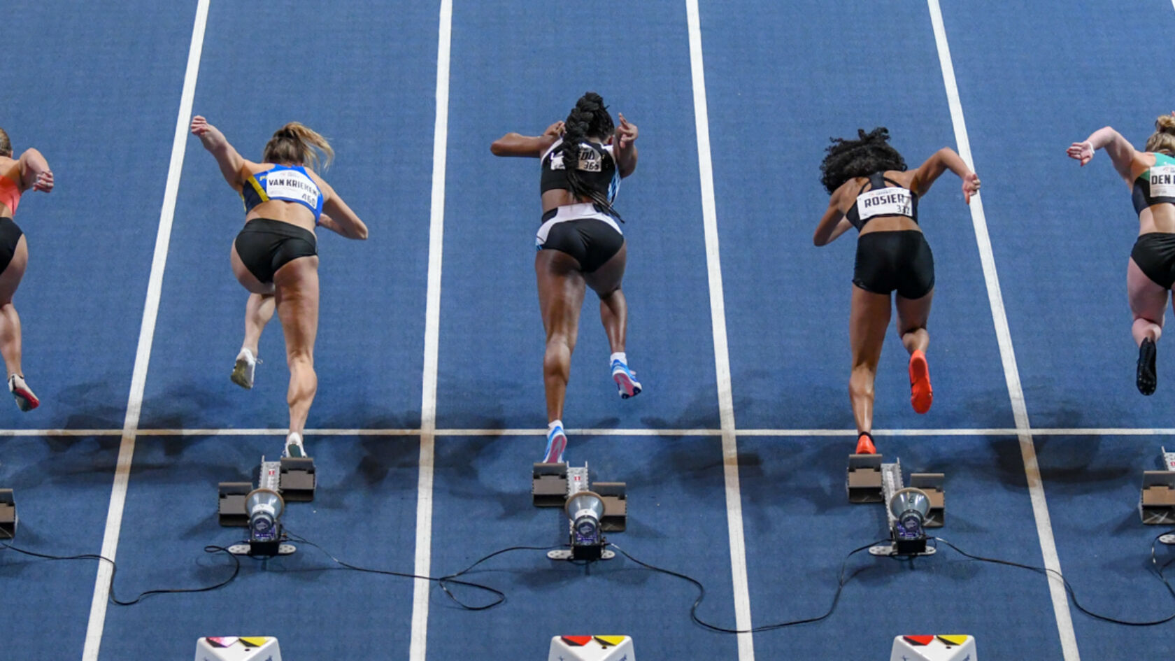 De kampioenen van dag 1 van de NK Indoor