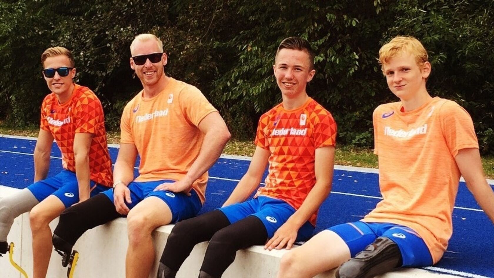 EK Para Atletiek Berlijn: de heren van het 4x100-meter estafetteteam