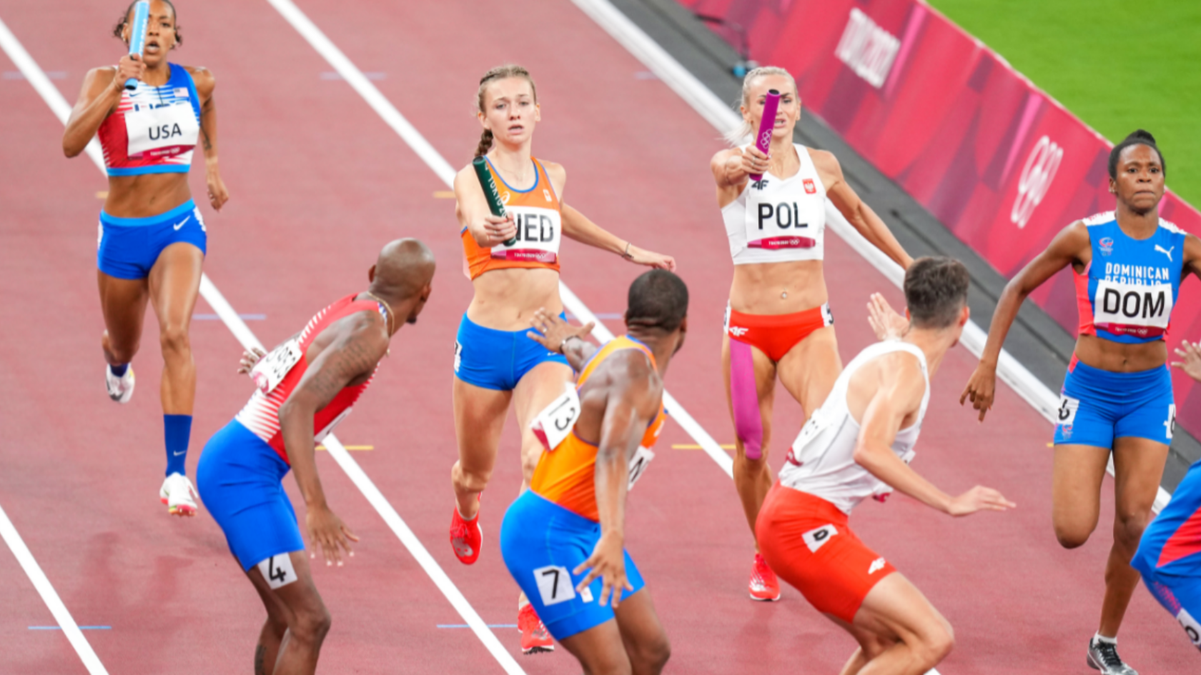 Olympische Spelen middag 2: Mixed Relay in NR naar vierde plaats