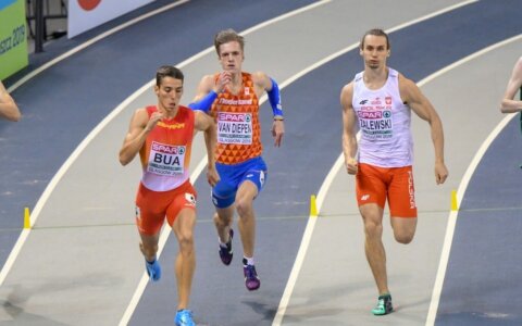 EK indoor dag 1 avond: De Witte & Van Diepen door naar finale 400 meter