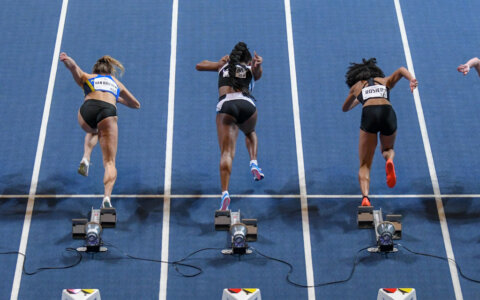 De kampioenen van dag 1 van de NK Indoor