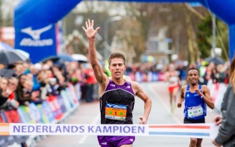 Susan Krumins en Michel Butter Nederlands Kampioen 10 Kilometer