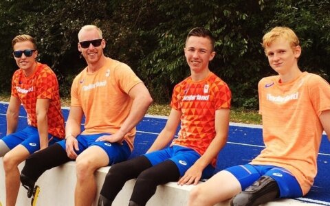 EK Para Atletiek Berlijn: de heren van het 4x100-meter estafetteteam