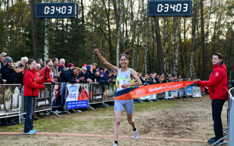Nik Lemmink en Amina Maatoug veroveren Nederlandse crosstitels in Tilburg